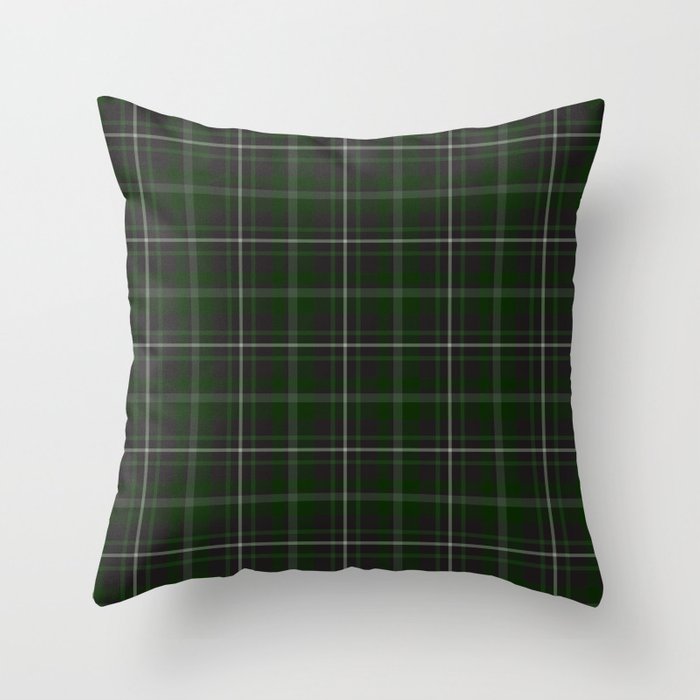 green plaid pillow