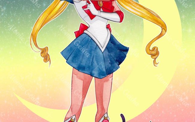 sailor moon luna anime art