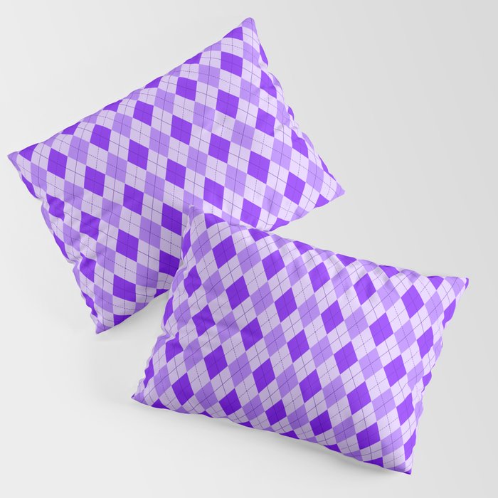 Purple argyle pattern