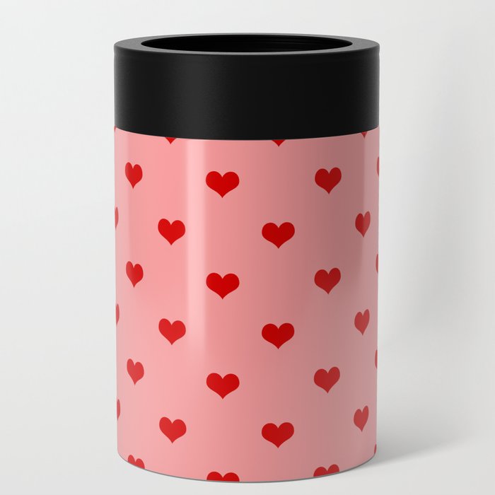 valentines hearts can cooler