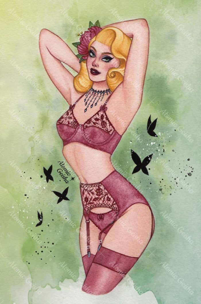 Astro Boudoir Virgo Pin-up