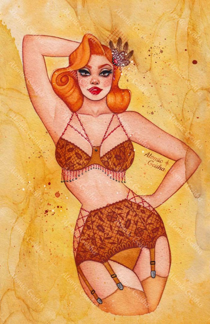 Astro Boudoir Sagittarius Pin-up
