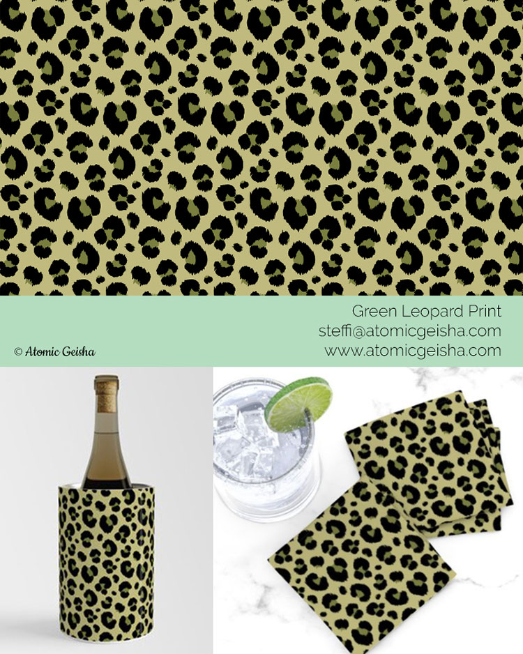 Green Leopard Print Collection