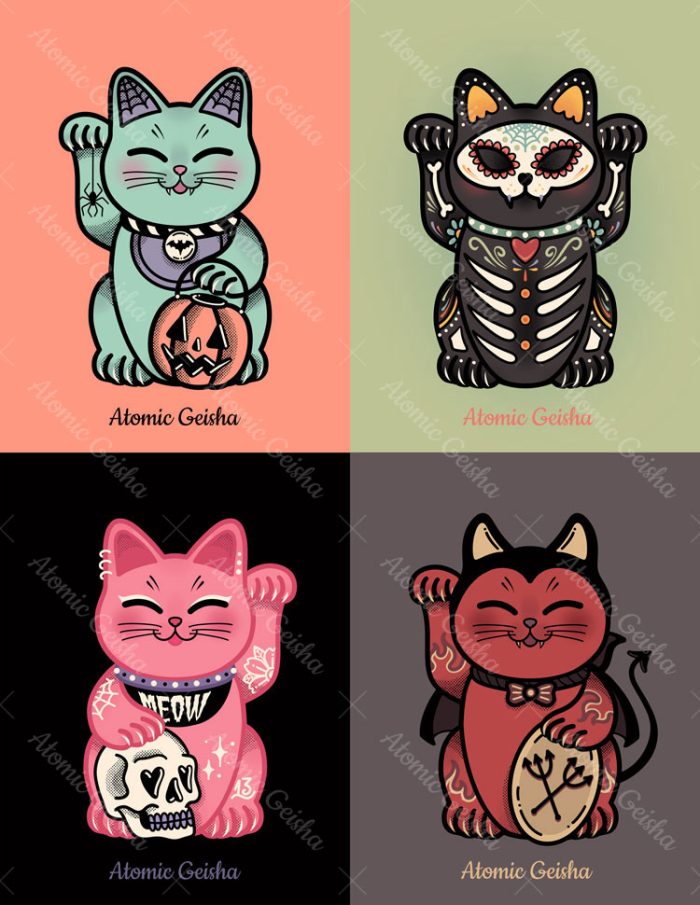 Lucky Cats: Halloween Maneki Neko